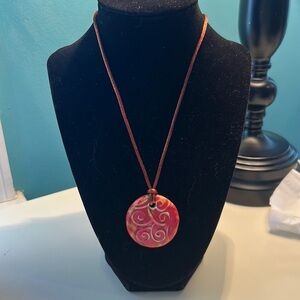 Reddish brown necklace